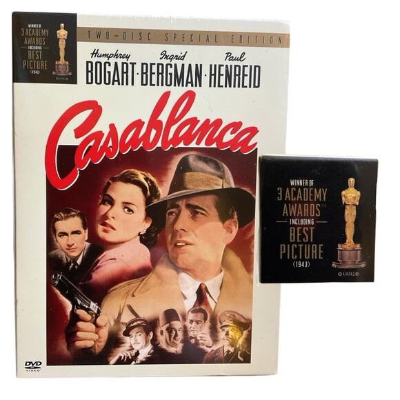 Casablanca (1943) DVD 2 Disc Special Edition Humphrey Bogart Ingrid Bergman - Picture 1 of 7